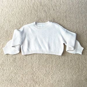 Garage Cream Crop Sweater